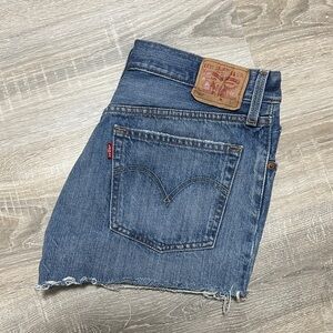 Levi's Classic Blue Denim Shorts